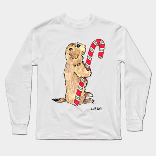 2013 Holiday ATC 1 - Prairie Dog Candy Cane Long Sleeve T-Shirt